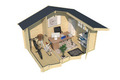 Friggebod Keila 425 x 280 cm 11,43 m² Lasita Maja